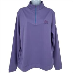 Peter Millar Women's Crown Sport Qtr Zip Pullover in Viota Size Medium